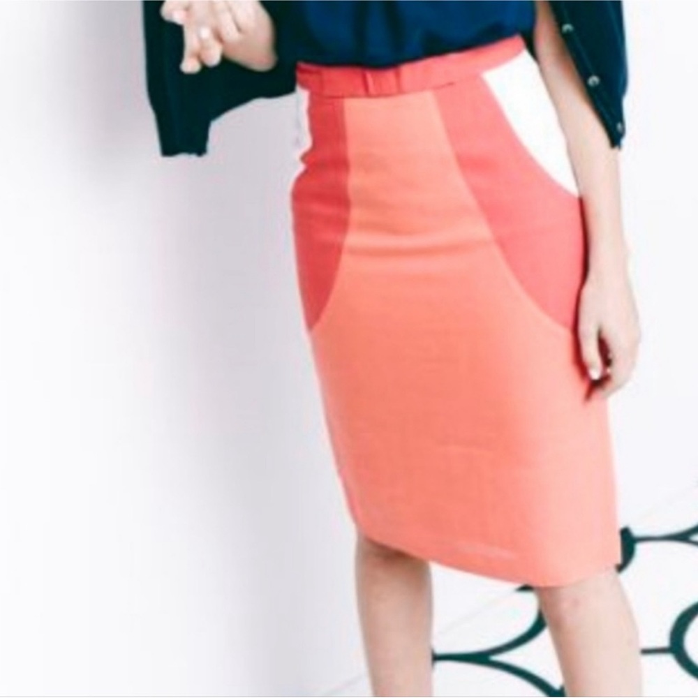 💌 Boden mod retro colorbock bow pin up pencil skirt 14